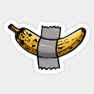 Happy Banana duck-taped Sticker